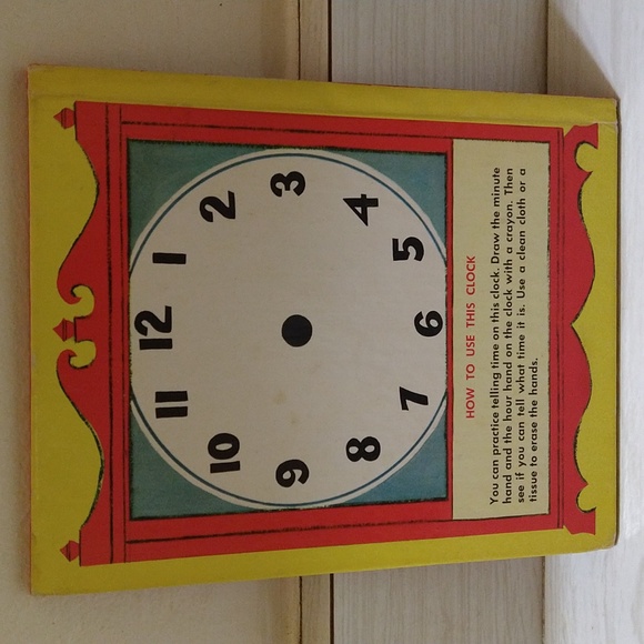 Vintage 1954 A Romper Room Book "What Time Is It?" By John Peter - Picture 2 of 4